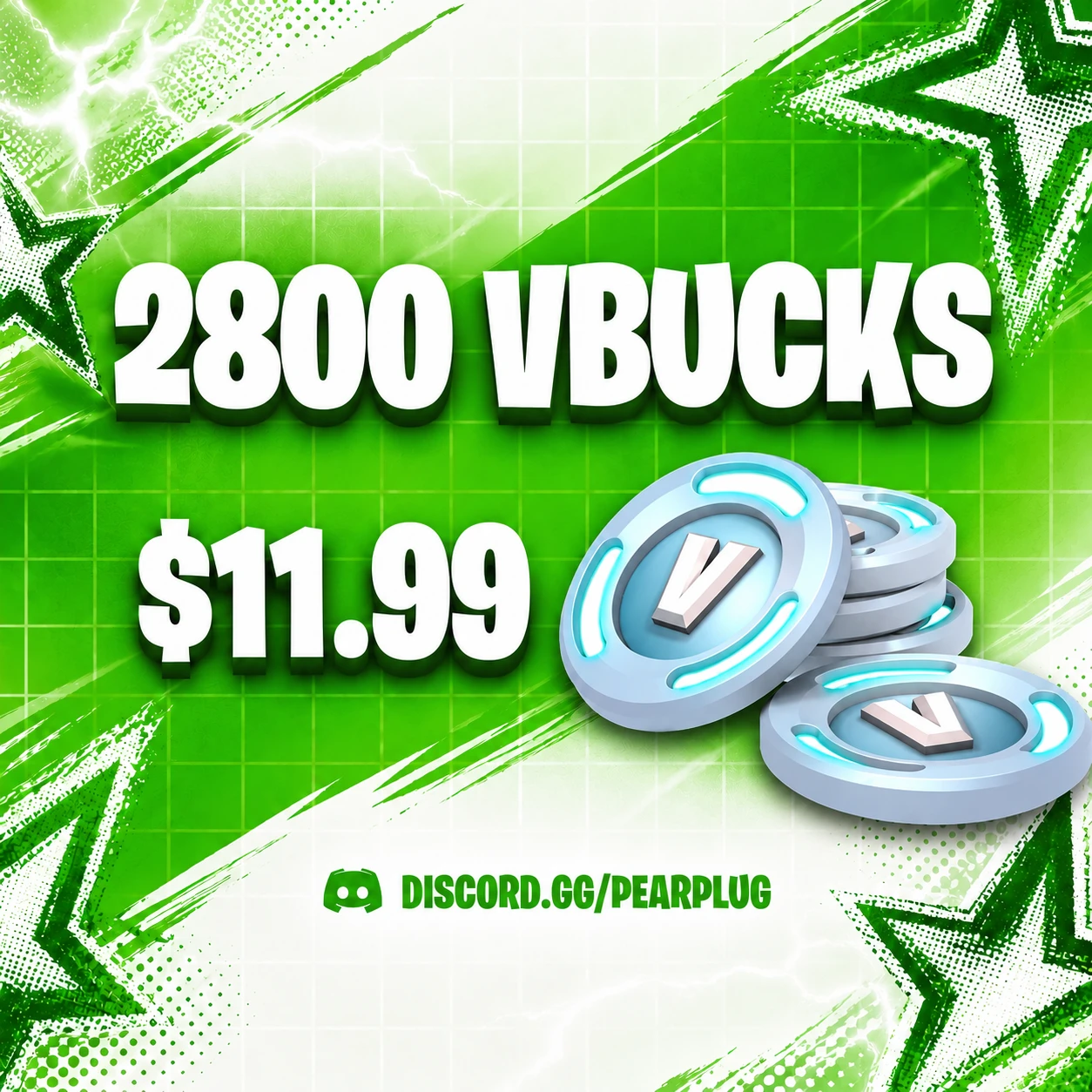 2800 Vbucks